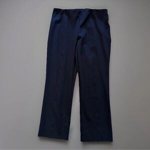 Misook Pants XL Black Pull On Straight Leg  Minimalist Workwear Office Capsule